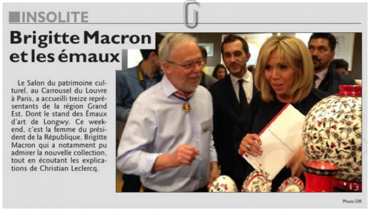 Christian Leclercq et Mme Brigitte Macron